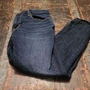 Old Navy Men's Dark Blue Straight Jeans